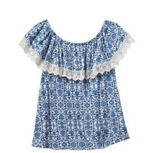 Cloud chaser off shoulder blouse girls